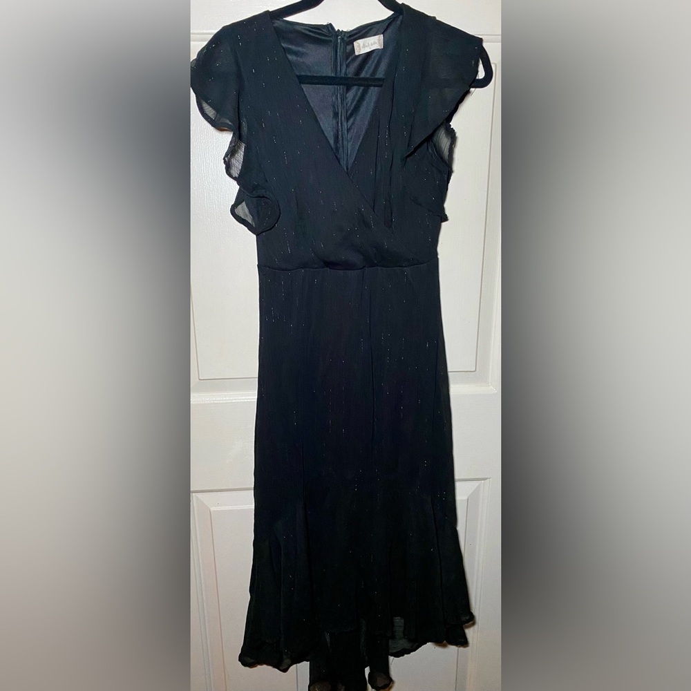 Women's Altar'd State Black‎ Empire Waist Sequin Dress S